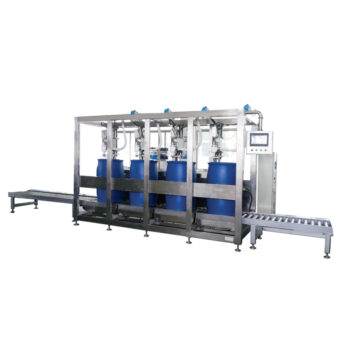 Automatic 4 Heads 200L Drum Liquid Weight Filling Machine