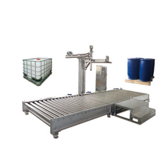 Palletized 200L Drum Semi Automatic Chemical Liquid Filling Machine