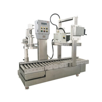 Semi Automatic 20L Plastic Bucket Filling Machine With Capping Machine